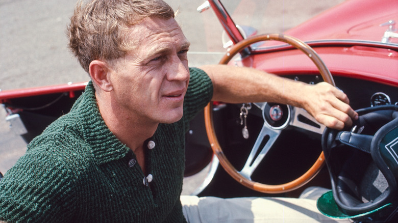 Steve McQueen behind the wheel