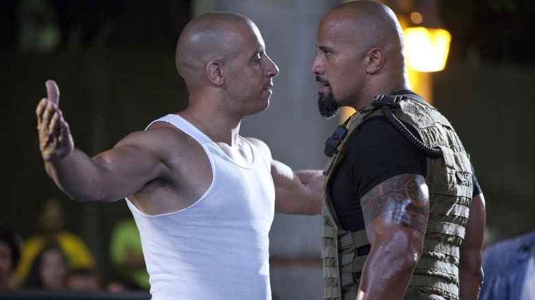 Toretto and Hobbs beefing