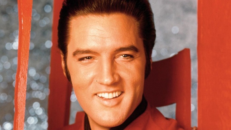 Elvis Presley smiling 