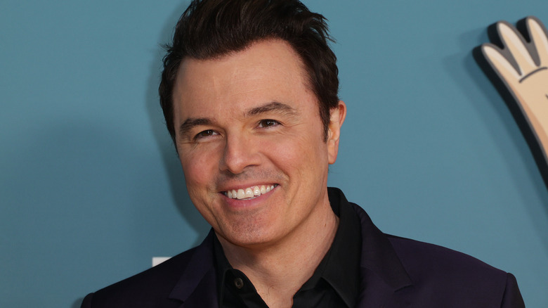 Seth Macfarlane smiles