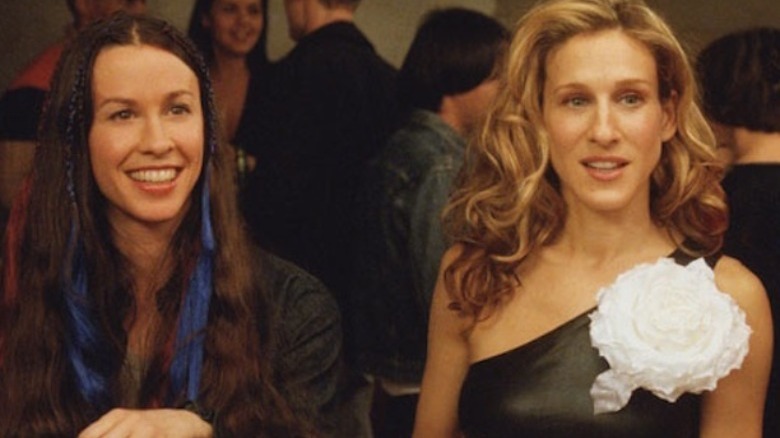 Alanis Morissette and Sarah Jessica Parker in Sex and the City