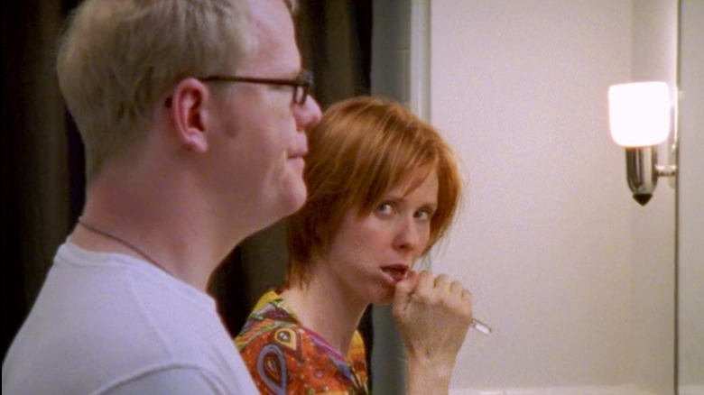 Jim Gaffigan and Cynthia Nixon in Sex and the City