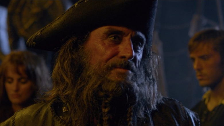 Blackbeard talking to Jack Sparrow