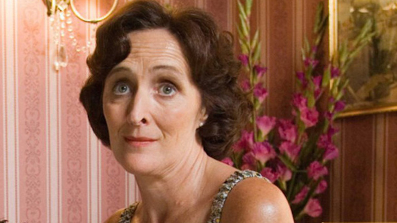 Fiona Shaw raises her eyebrows