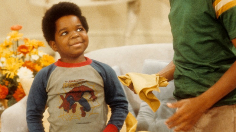 Arnold Jackson wearing Spider-Man jumper