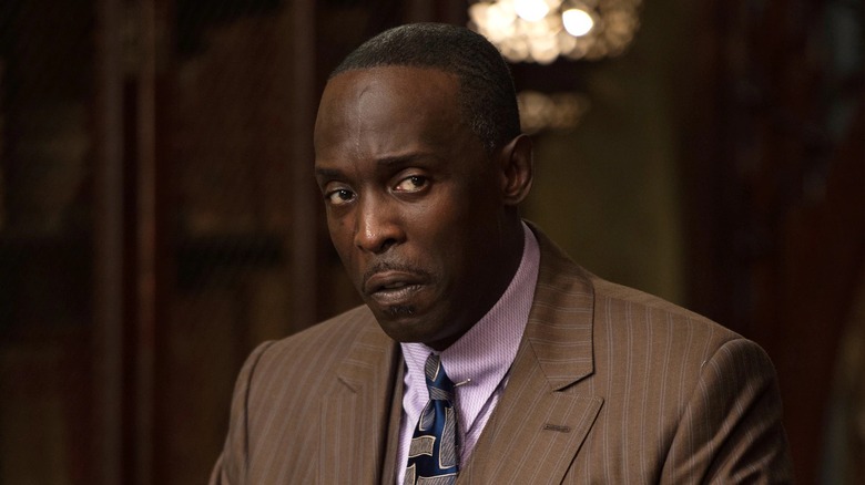 Chalky White in a meeting