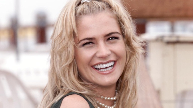 Kristy Swanson smiling at Cannes