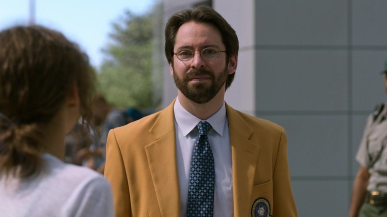 Mr. Harrington in yellow jacket