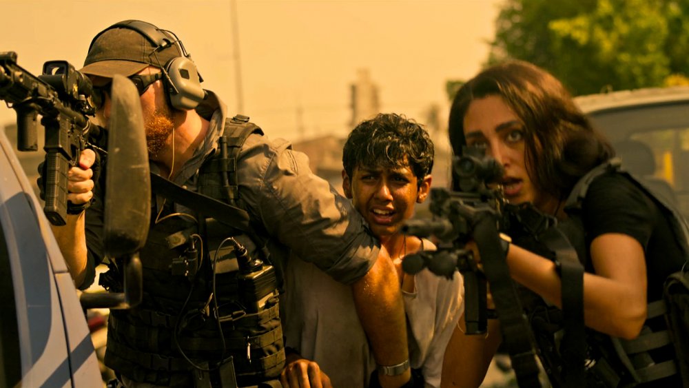 Golshifteh Farahani in the finale of Extraction