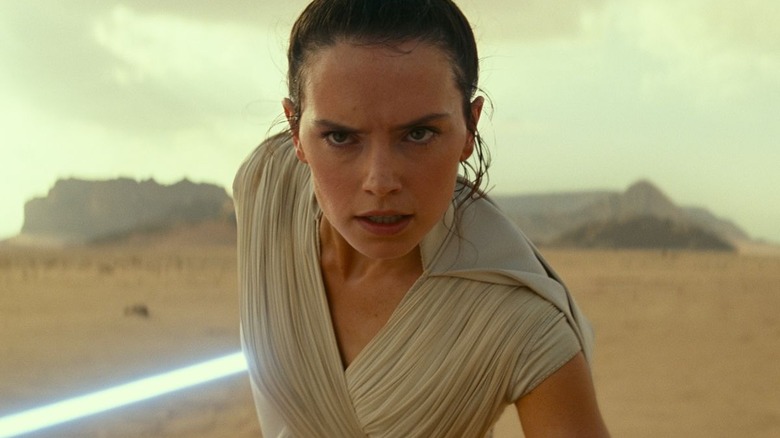 Rey looking angry