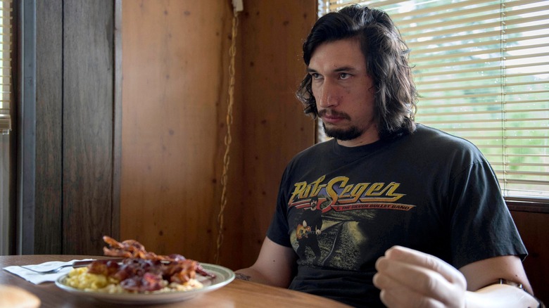 Adam Driver in diner