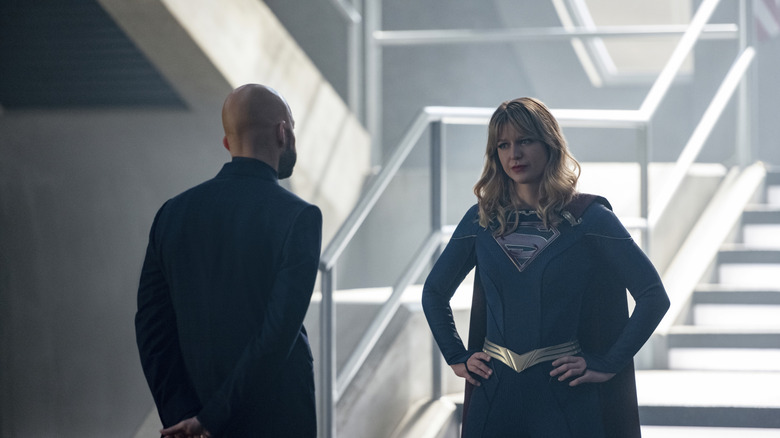 Supergirl argues with Lex