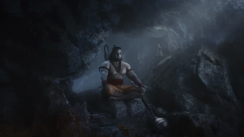 Lord Hanuman meditating