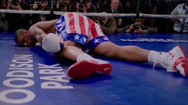 Adonis Creed knocked out on the mat