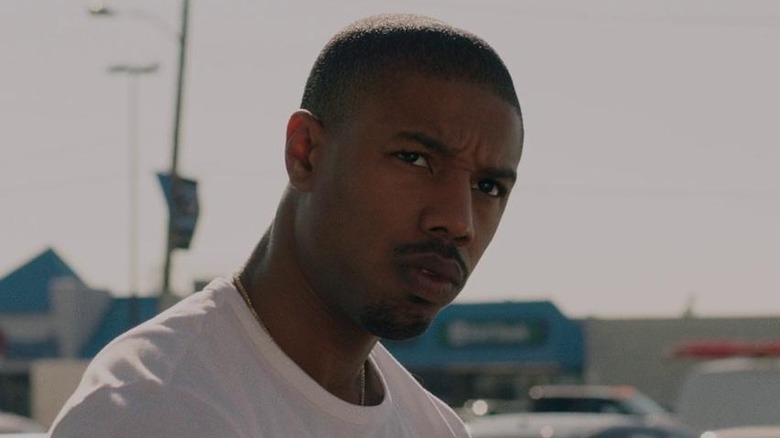 Michael B. Jordan as Adonis Creed scowling