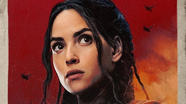 Adria Arjona posing on Andor character poster