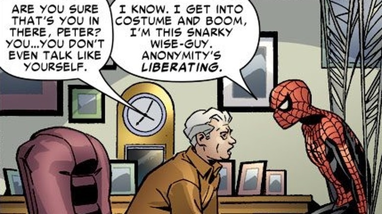 Uncle Ben and Spider-Man chat