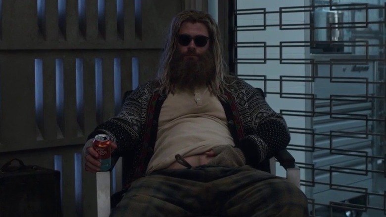 Fat Thor drinking