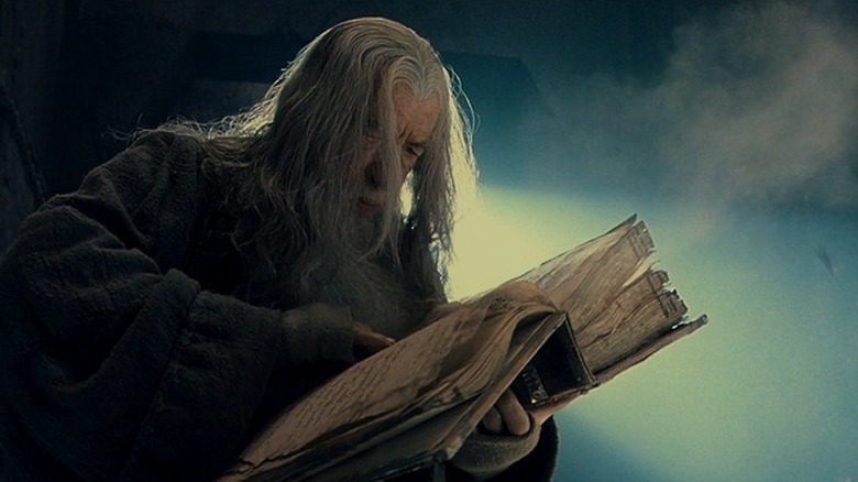 Gandalf dusts off book