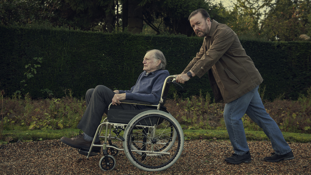 David Bradley and Ricky Gervais in After Life