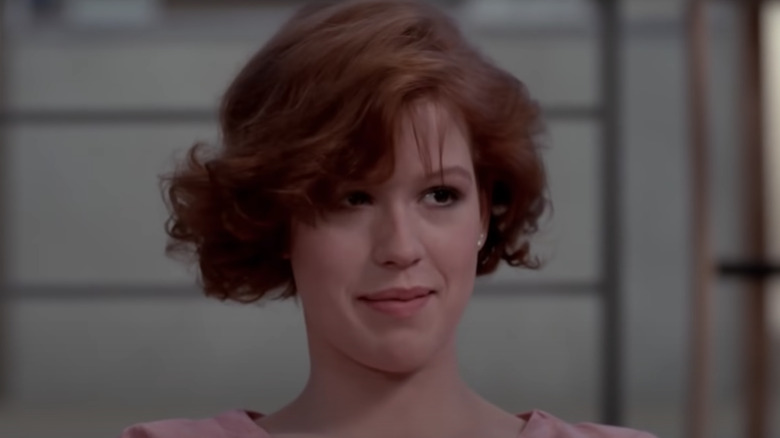 Molly Ringwald acting in The Breakfast Club