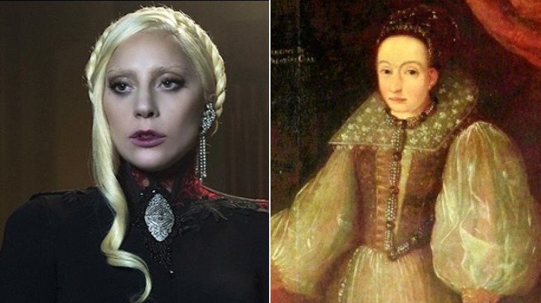 The Countess Elizabeth on American Horror Story and a painting of The Countess Bathory