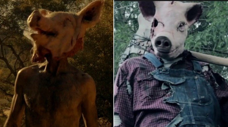 Piggy Piggy in American Horror Story and the Pigman from Holland Road (2015)