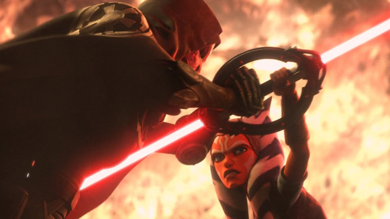 Ahsoka battles the Inquisitor