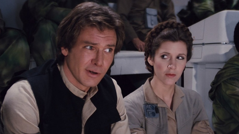 Han and Leia seated