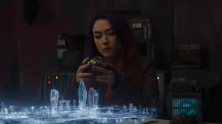 Sabine tinkering with map orb