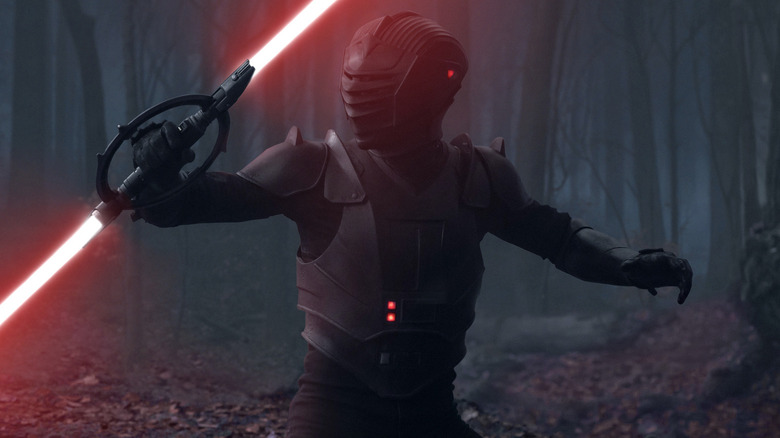 Marrok wielding red lightsaber 