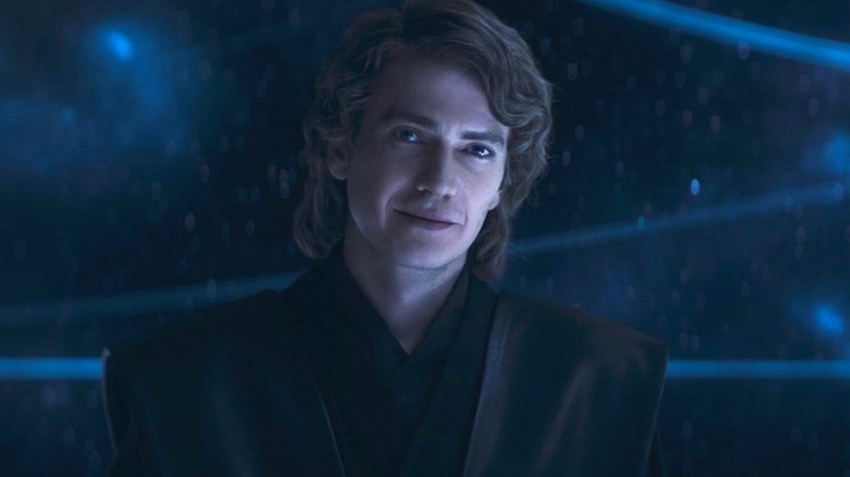 Anakin smiles at Ahsoka