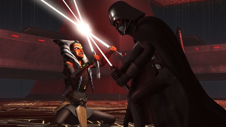 Ahsoka fighting Vader