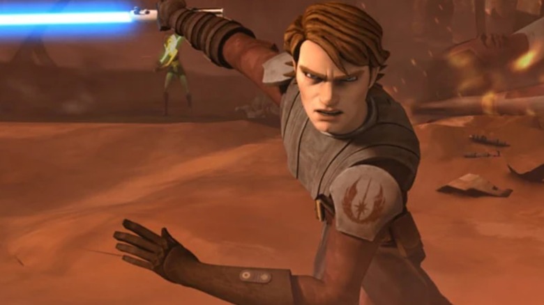 Anakin and Ahsoka on Geonosis