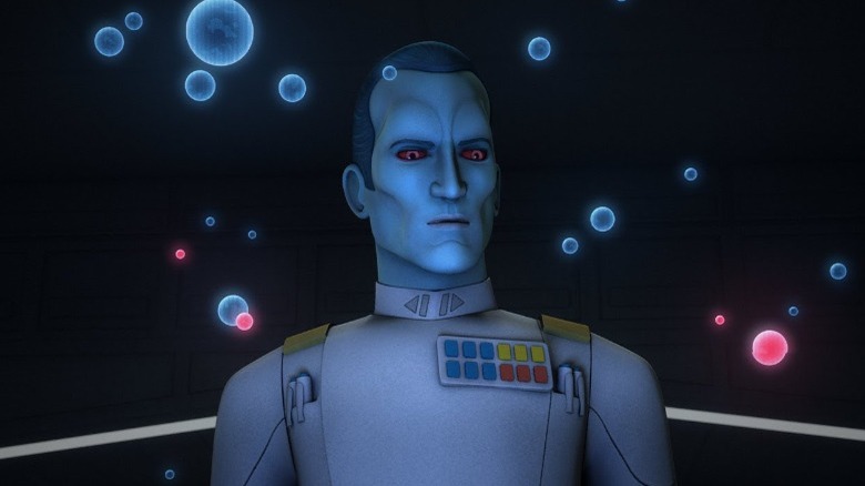 Thrawn looking at a map