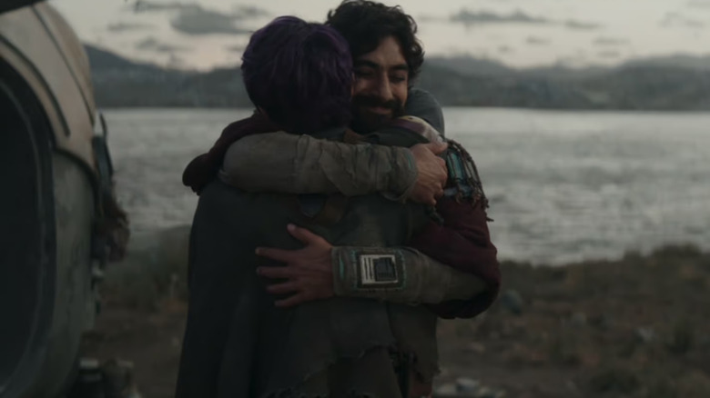 Ezra hugging Sabine