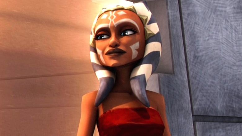 Ahsoka Tano closed smile to the left