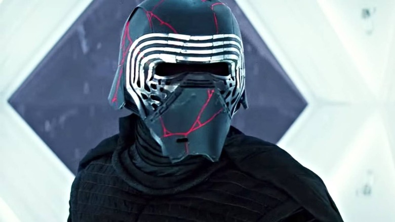 Kylo Ren with broken helmet