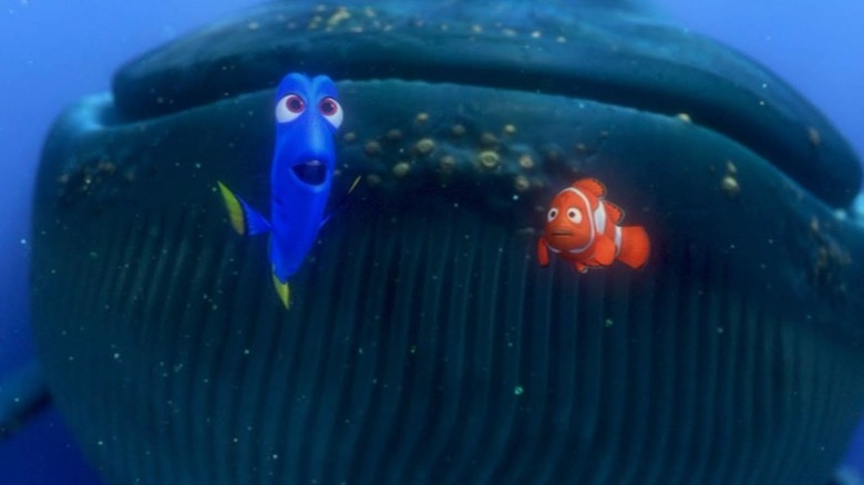 Dory, Marlin, and the blue whale