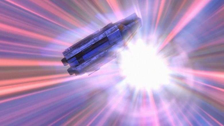 The Phantom falling out of hyperspace