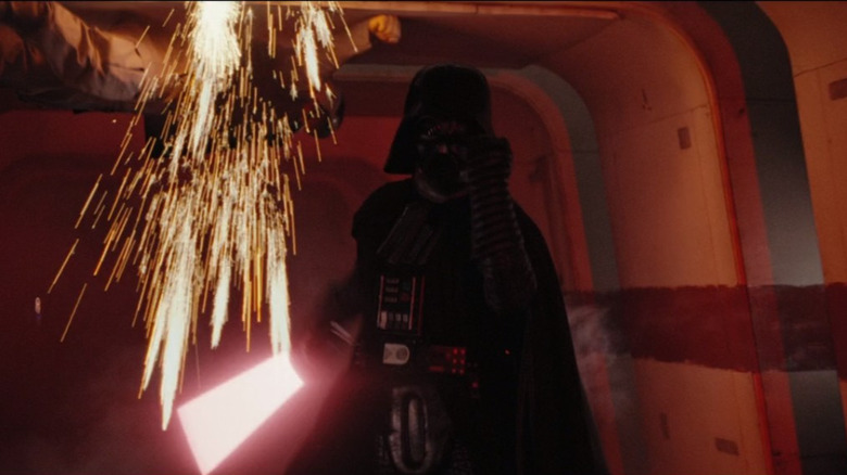 Vader fighting in hallway