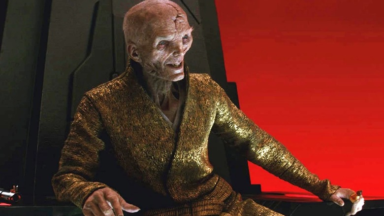 Snoke smiling