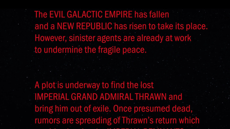 Ahsoka Episode 1 opening crawl