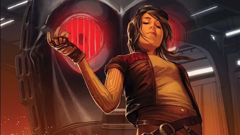 Doctor Aphra standing in front of Triple-Zero