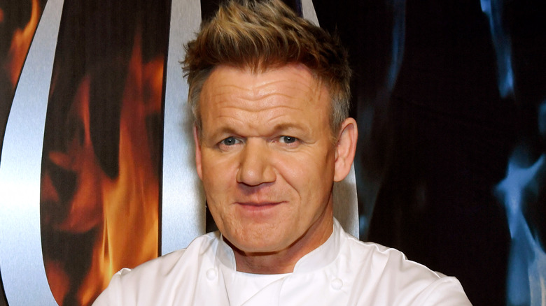 Gordon Ramsay in chef's whites