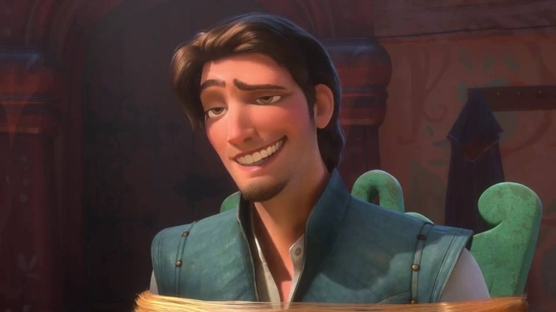 Flynn Rider smiling