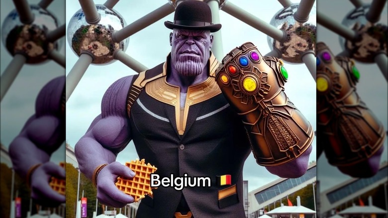 Belgian Thanos AI fan art