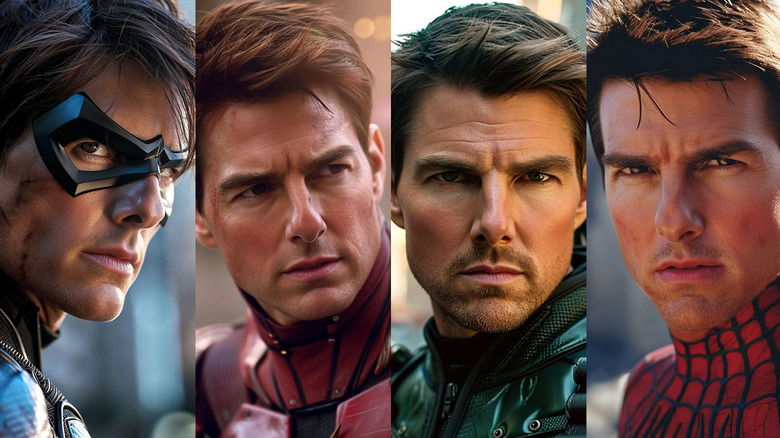 Tom Cruise as younger superheroes