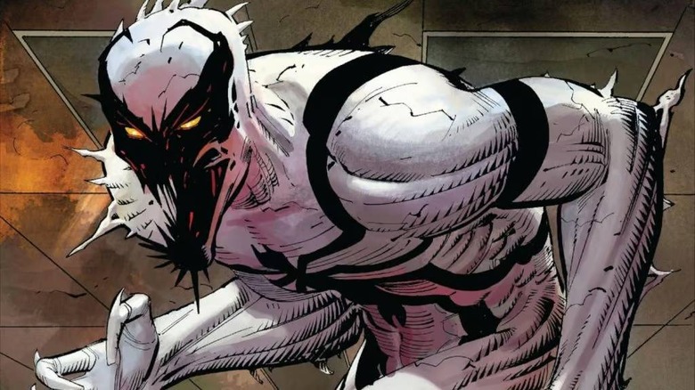 Anti-Venom scowling