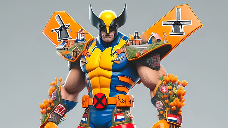 Wolverine dressed as the Netherlands